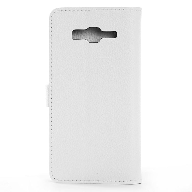 Litchi Texture Horizontal Flip Magnetic Buckle Leather Case with Card Slots & Wallet & Holder for Galaxy Grand Prime / G530F