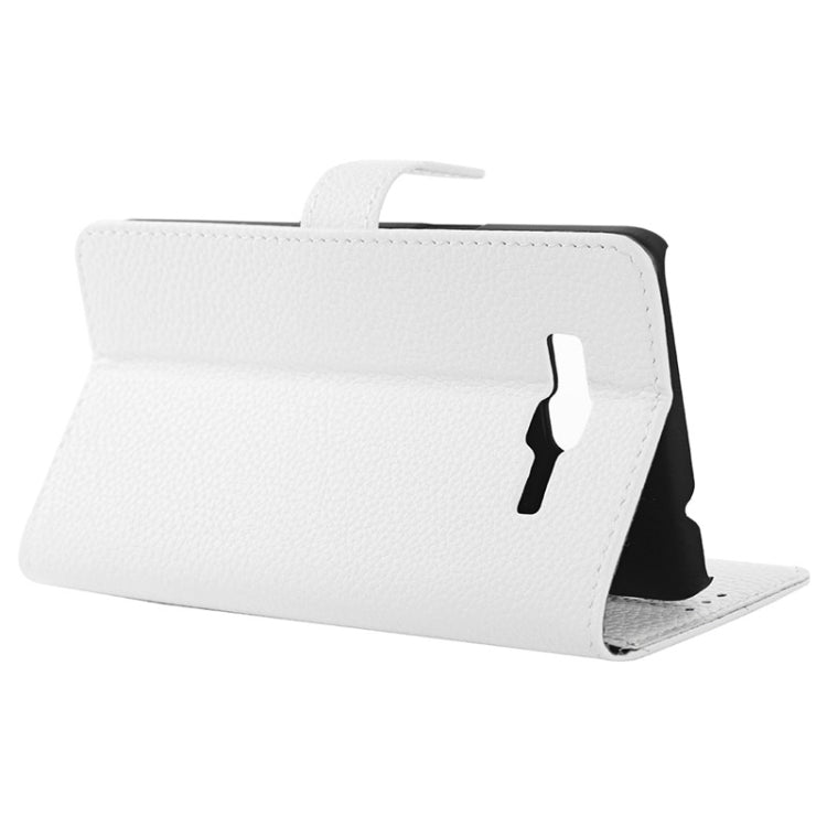Litchi Texture Horizontal Flip Magnetic Buckle Leather Case with Card Slots & Wallet & Holder for Galaxy Grand Prime / G530F