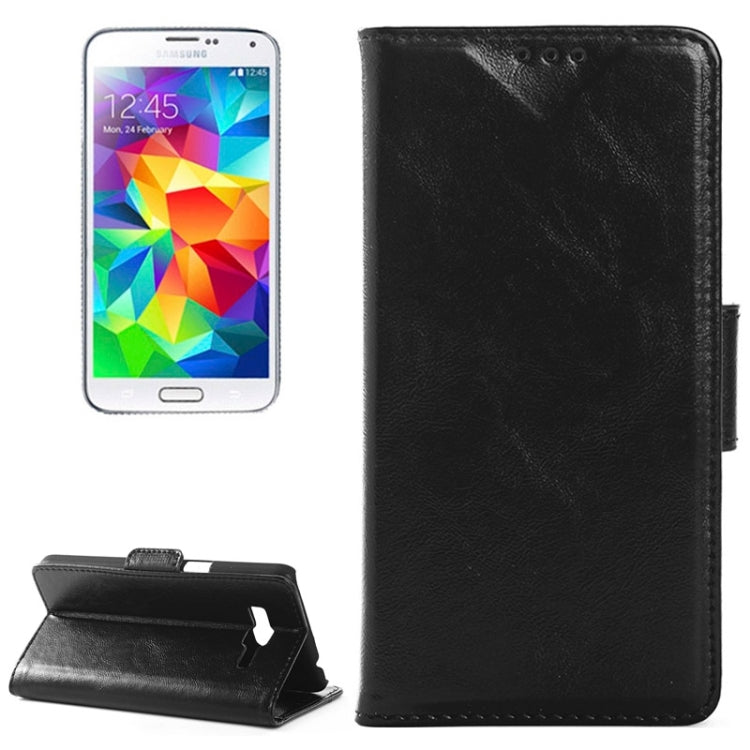 Oil Skin Texture Horizontal Flip Leather Case with Card Slots & Wallet & Holder for Galaxy Grand Prime / G530F