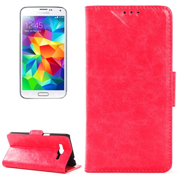 Oil Skin Texture Horizontal Flip Leather Case with Card Slots & Wallet & Holder for Galaxy Grand Prime / G530F