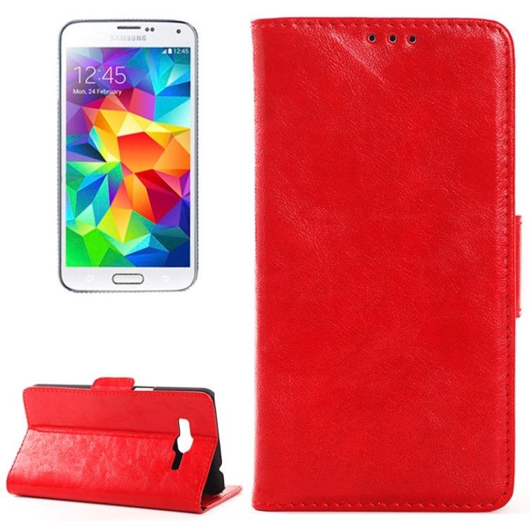 Oil Skin Texture Horizontal Flip Leather Case with Card Slots & Wallet & Holder for Galaxy Grand Prime / G530F