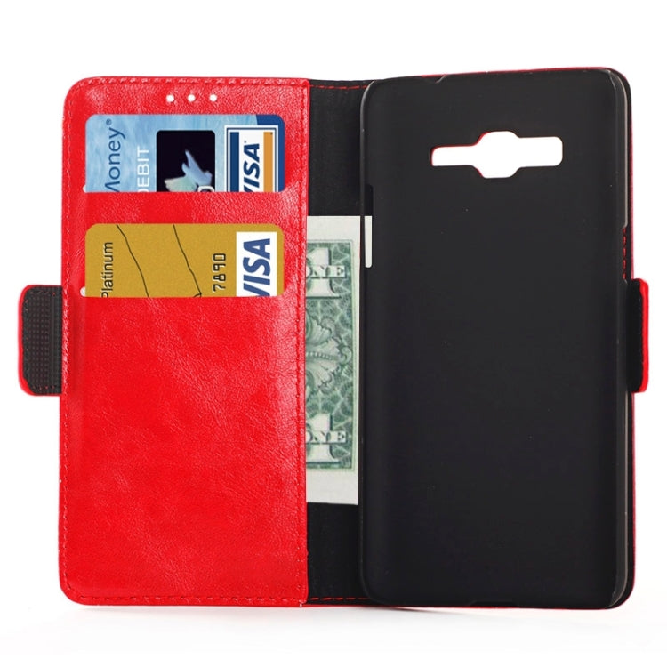 Oil Skin Texture Horizontal Flip Leather Case with Card Slots & Wallet & Holder for Galaxy Grand Prime / G530F