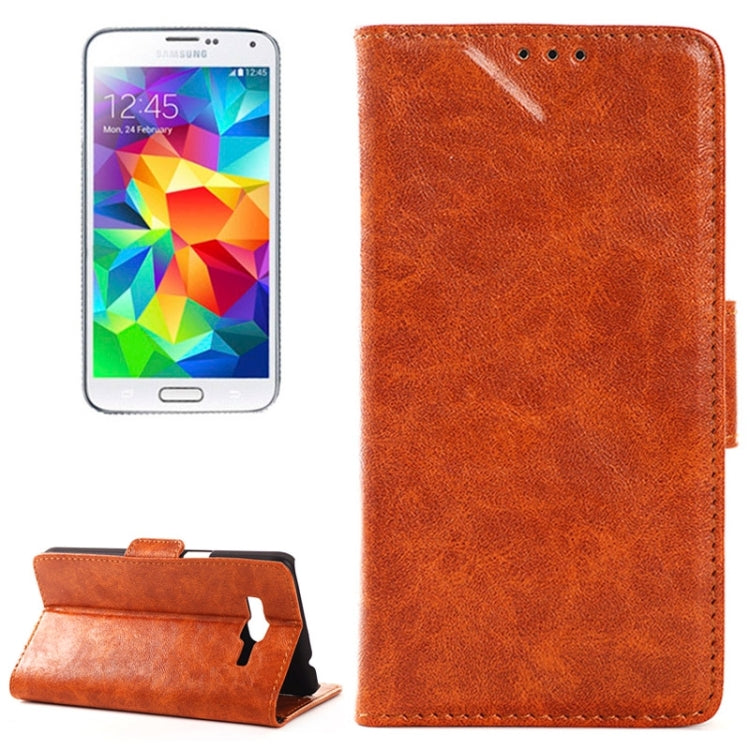 Oil Skin Texture Horizontal Flip Leather Case with Card Slots & Wallet & Holder for Galaxy Grand Prime / G530F