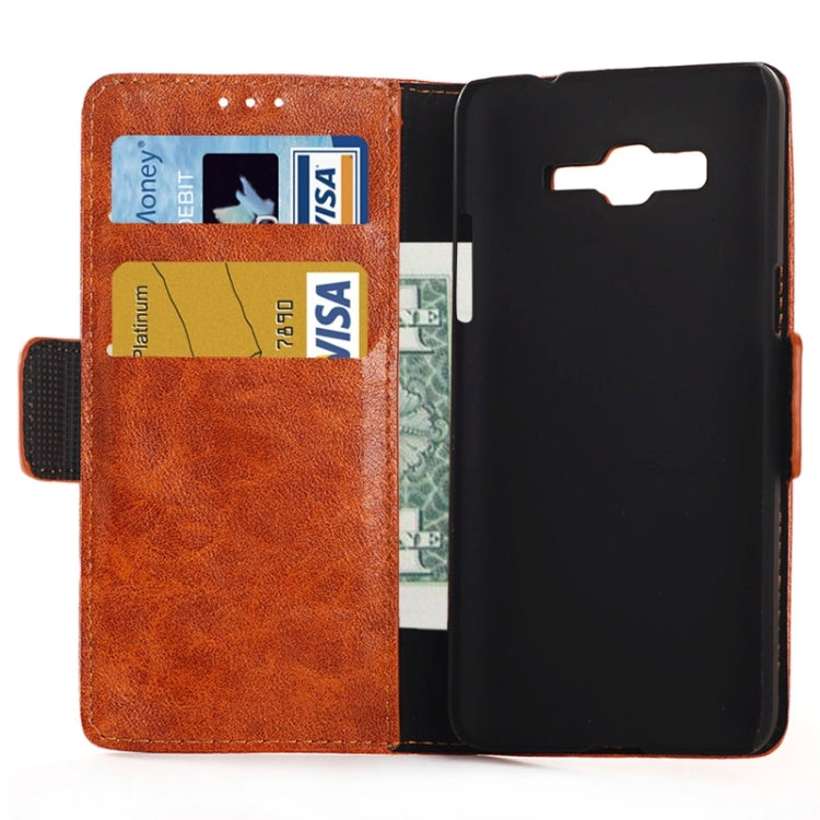 Oil Skin Texture Horizontal Flip Leather Case with Card Slots & Wallet & Holder for Galaxy Grand Prime / G530F
