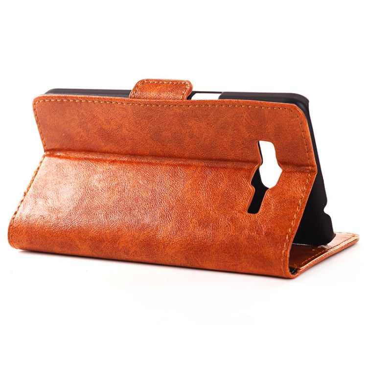 Oil Skin Texture Horizontal Flip Leather Case with Card Slots & Wallet & Holder for Galaxy Grand Prime / G530F