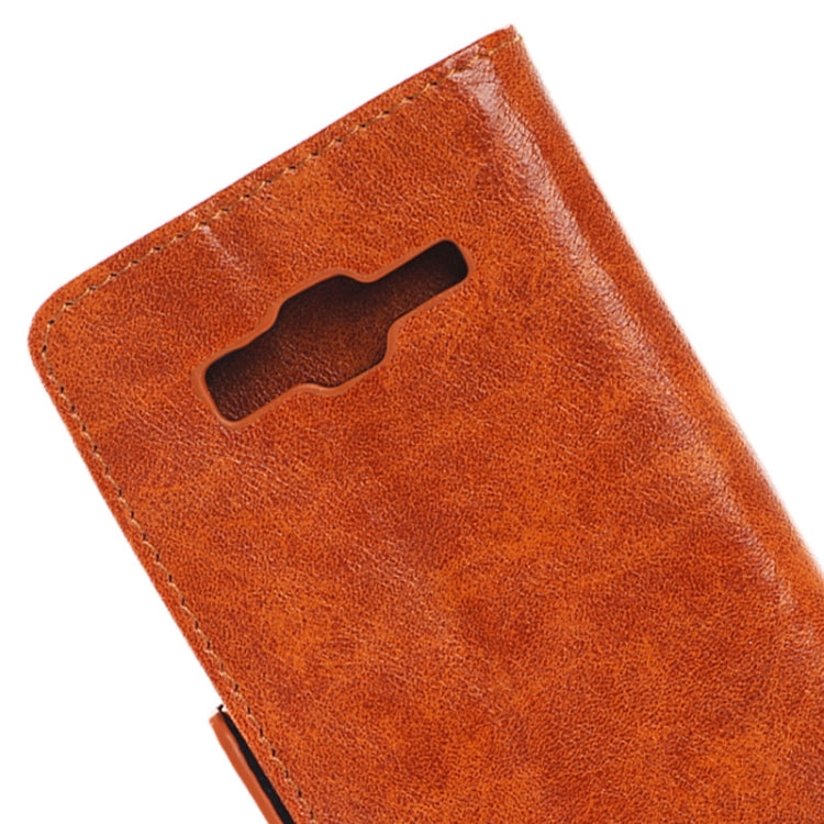 Oil Skin Texture Horizontal Flip Leather Case with Card Slots & Wallet & Holder for Galaxy Grand Prime / G530F