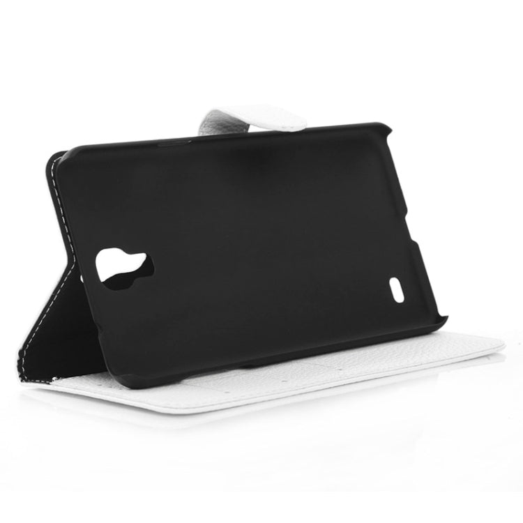 Litchi Texture Horizontal Flip Magnetic Buckle Leather Case with Card Slots & Wallet & Holder for Galaxy Mega 2 / G750F