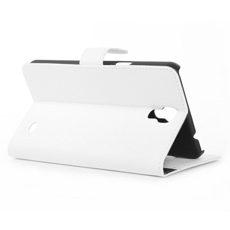 Litchi Texture Horizontal Flip Magnetic Buckle Leather Case with Card Slots & Wallet & Holder for Galaxy Mega 2 / G750F