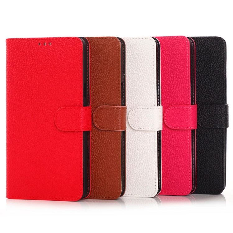 Litchi Texture Horizontal Flip Magnetic Buckle Leather Case with Card Slots & Wallet & Holder for Galaxy Mega 2 / G750F