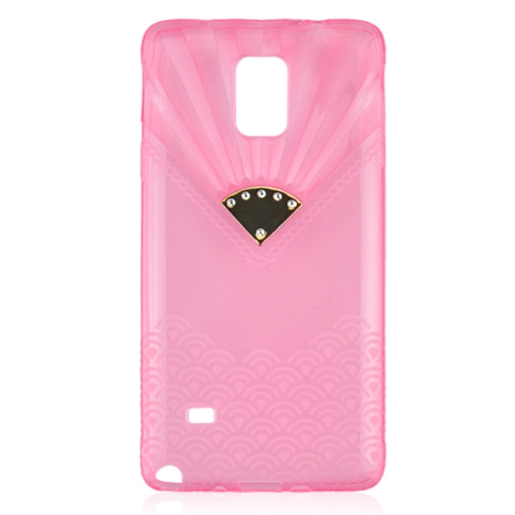 Fan Texture Diamond-encrusted TPU Case for Galaxy Note 4 / N910