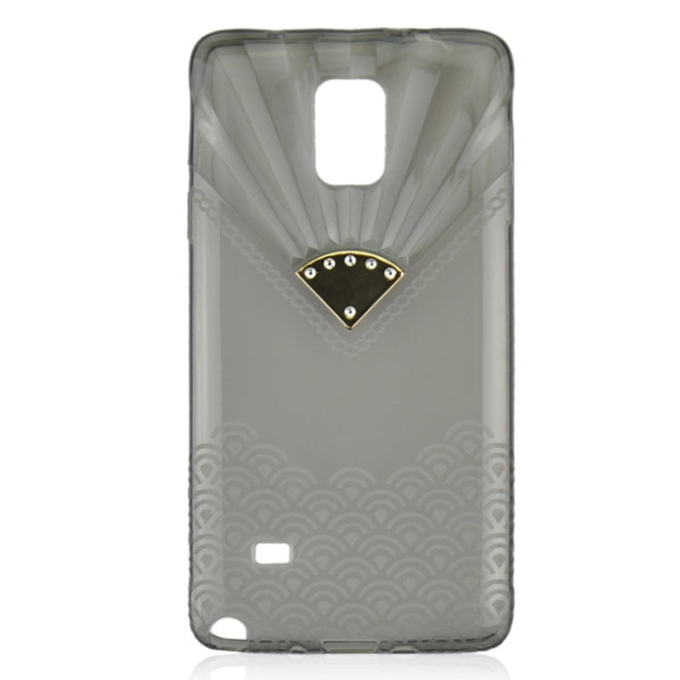 Fan Texture Diamond-encrusted TPU Case for Galaxy Note 4 / N910