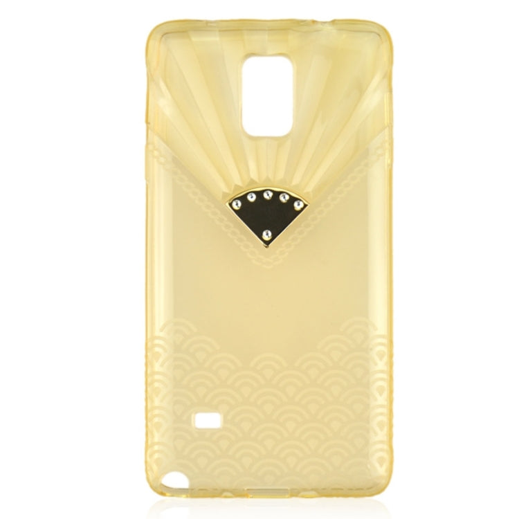 Fan Texture Diamond-encrusted TPU Case for Galaxy Note 4 / N910