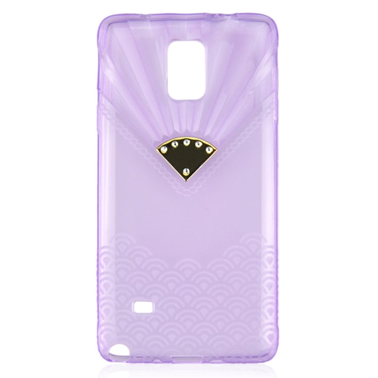 Fan Texture Diamond-encrusted TPU Case for Galaxy Note 4 / N910