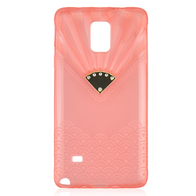Fan Texture Diamond-encrusted TPU Case for Galaxy Note 4 / N910