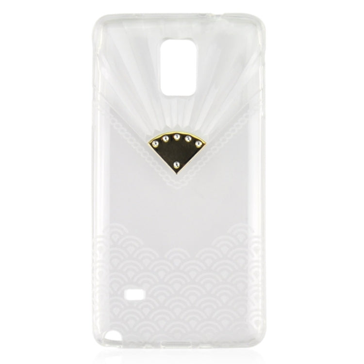 Fan Texture Diamond-encrusted TPU Case for Galaxy Note 4 / N910