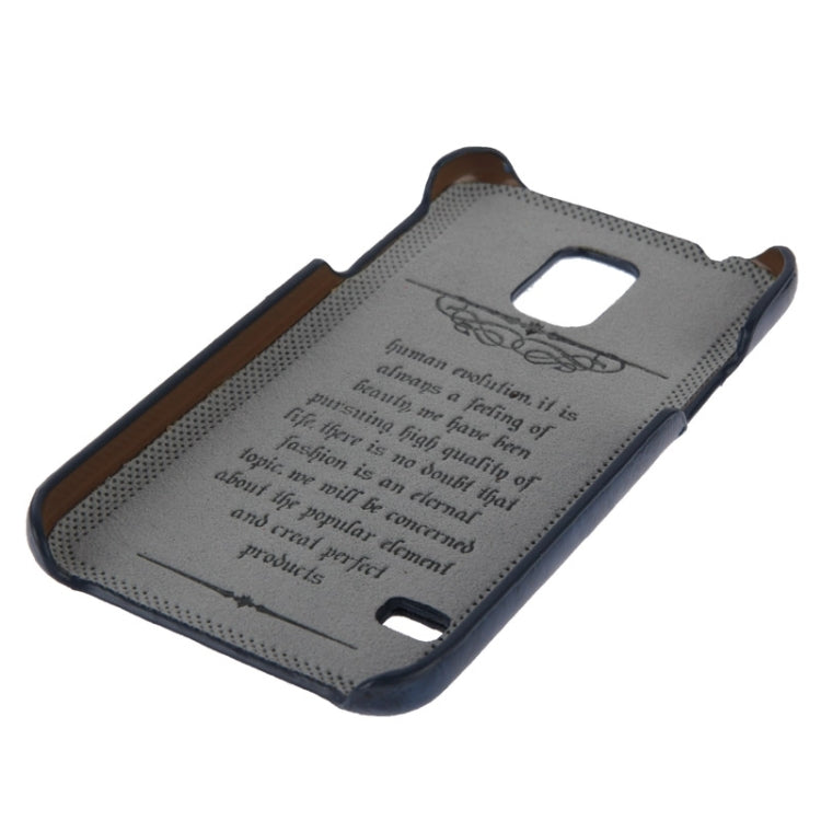 Deluxe Retro PU Leather Back Cover Case with Card Slots with Fashion Logo for Galaxy S5 / G900
