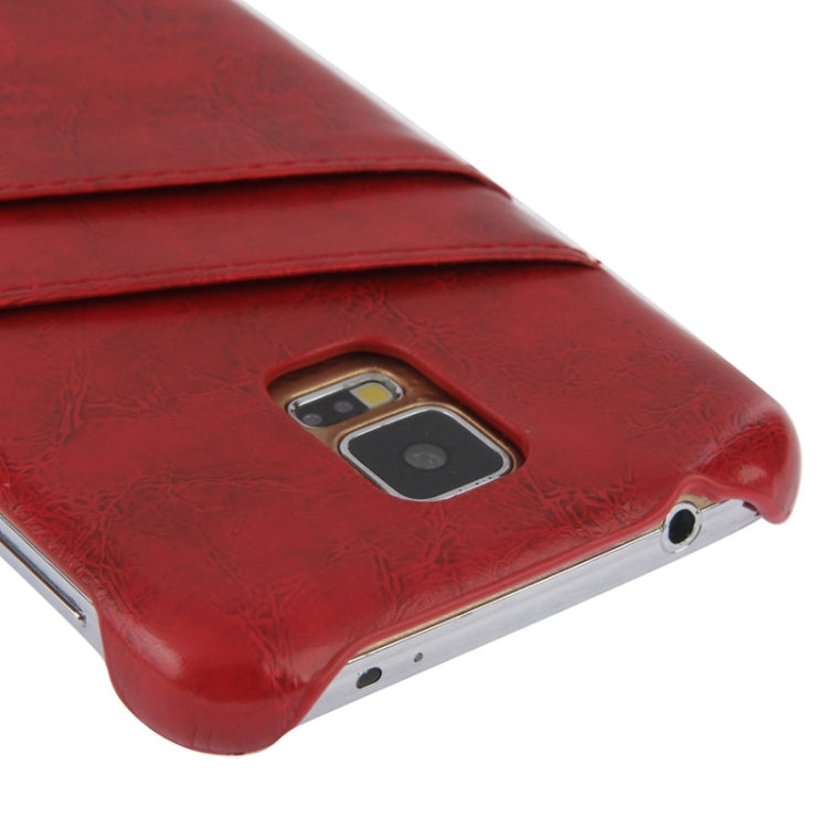 Deluxe Retro PU Leather Back Cover Case with Card Slots with Fashion Logo for Galaxy S5 / G900
