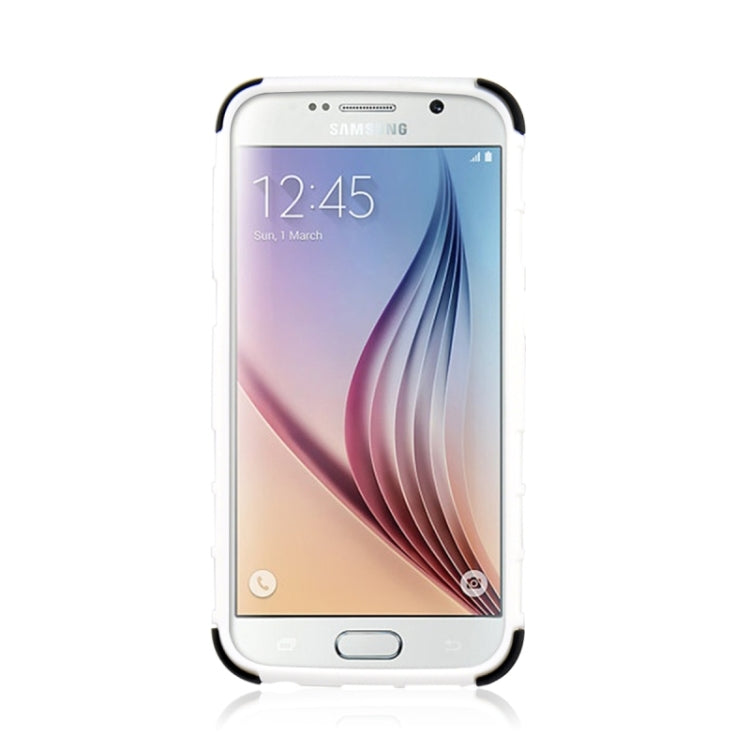 For Galaxy S6 2 in 1 Tyre Texture Back Cover Protective Case with Holder