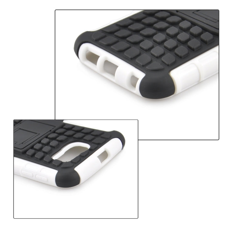 For Galaxy S6 2 in 1 Tyre Texture Back Cover Protective Case with Holder