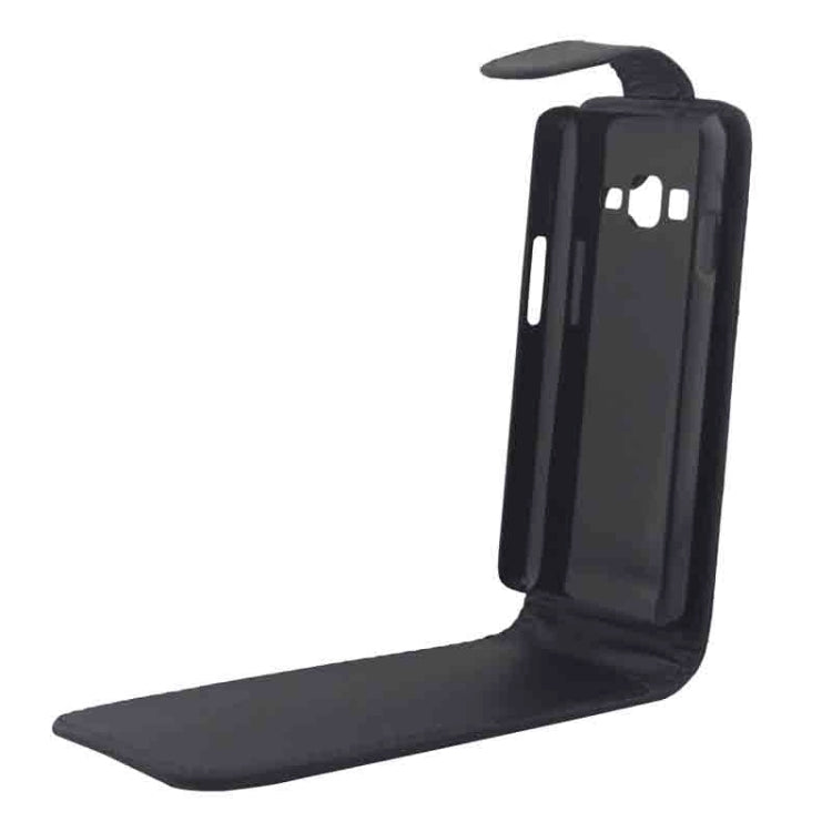 Vertical Flip Magnetic Button Leather Case for Samsung Z1 / Z130