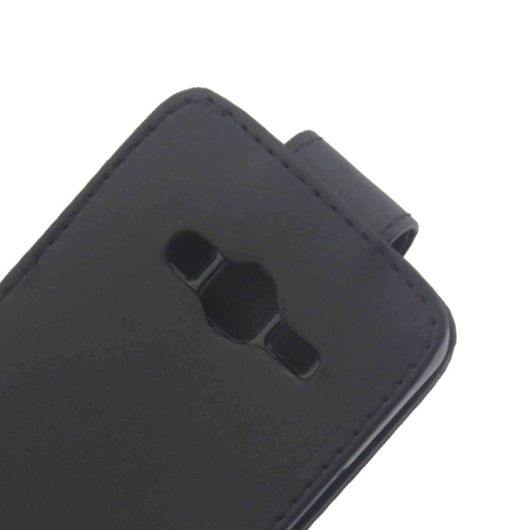 Vertical Flip Magnetic Button Leather Case for Samsung Z1 / Z130