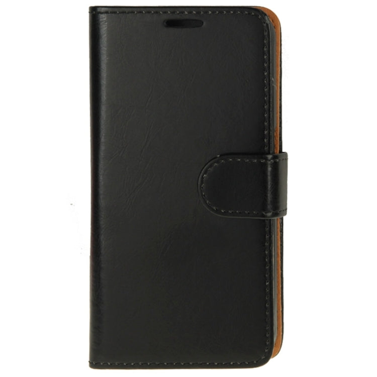For Galaxy S6 Edge Crazy Horse Texture Horizontal Flip Magnetic Buckle Leather Case with Card Slots & Wallet & Holder