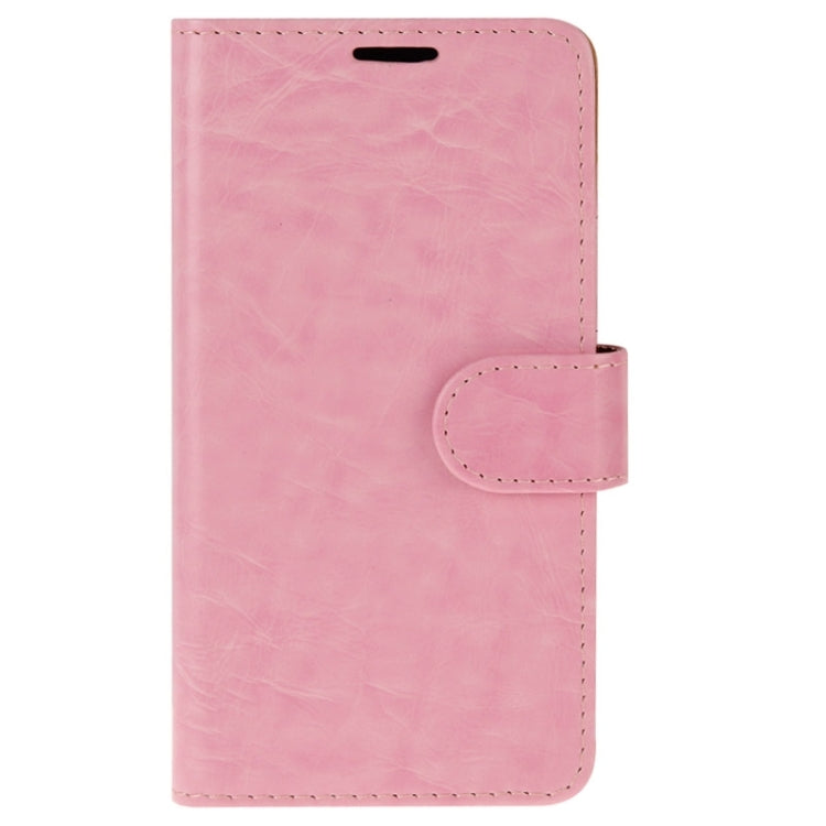 For Galaxy S6 Edge Crazy Horse Texture Horizontal Flip Magnetic Buckle Leather Case with Card Slots & Wallet & Holder