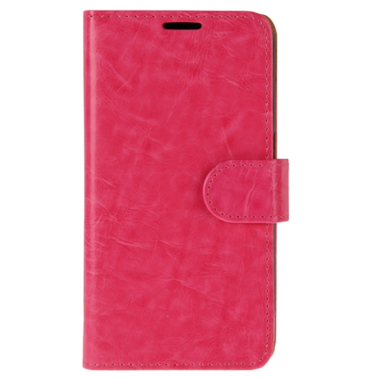 For Galaxy S6 Edge Crazy Horse Texture Horizontal Flip Magnetic Buckle Leather Case with Card Slots & Wallet & Holder