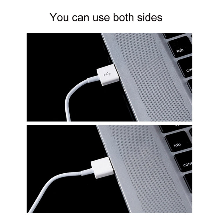 1m Elbow Micro USB to Double Sided USB Port Sync Data / Charging Cable, For Galaxy, Huawei, Xiaomi, LG, HTC and other Smart Phones