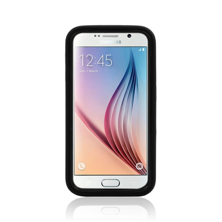 For Galaxy S6 Smooth Surface Screen Protector + Shockproof Silicone + Plastic Shell Combination Case