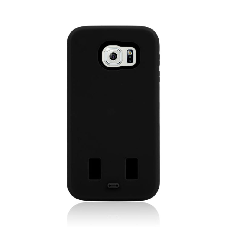 For Galaxy S6 Smooth Surface Screen Protector + Shockproof Silicone + Plastic Shell Combination Case
