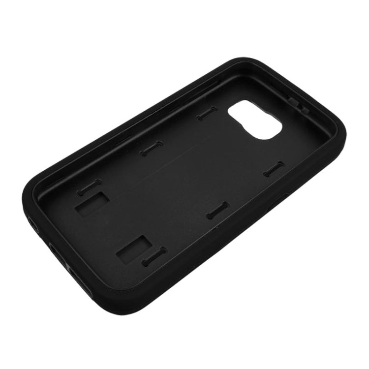 For Galaxy S6 Smooth Surface Screen Protector + Shockproof Silicone + Plastic Shell Combination Case