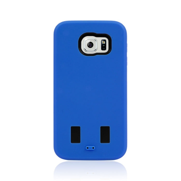 For Galaxy S6 Smooth Surface Screen Protector + Shockproof Silicone + Plastic Shell Combination Case