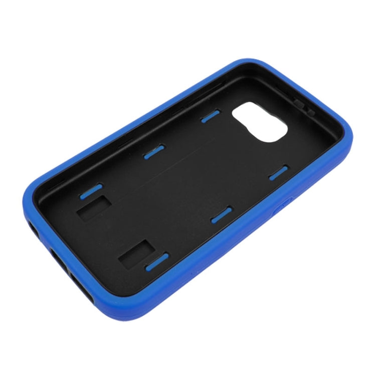 For Galaxy S6 Smooth Surface Screen Protector + Shockproof Silicone + Plastic Shell Combination Case