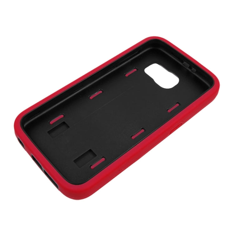 For Galaxy S6 Smooth Surface Screen Protector + Shockproof Silicone + Plastic Shell Combination Case