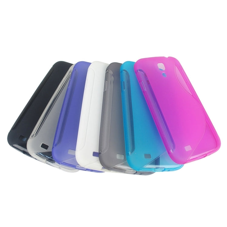 S Line Both Sides Anti-slip Frosted TPU Protective Case for Galaxy S IV / i9500