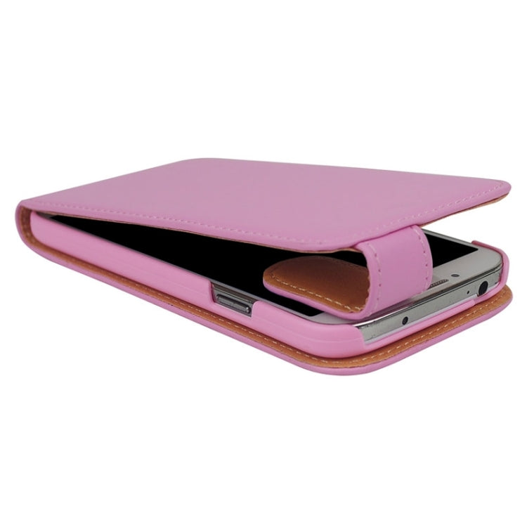Plain Weave Texture Vertical Flip Magnetic Buckle PU Leather Case for Galaxy S IV / i9500