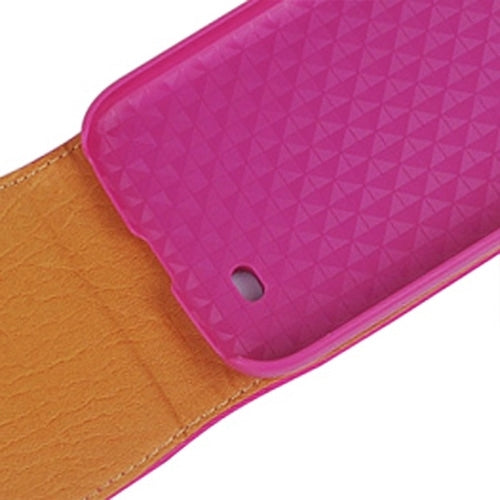 Plain Weave Texture Vertical Flip Magnetic Buckle PU Leather Case for Galaxy S IV / i9500