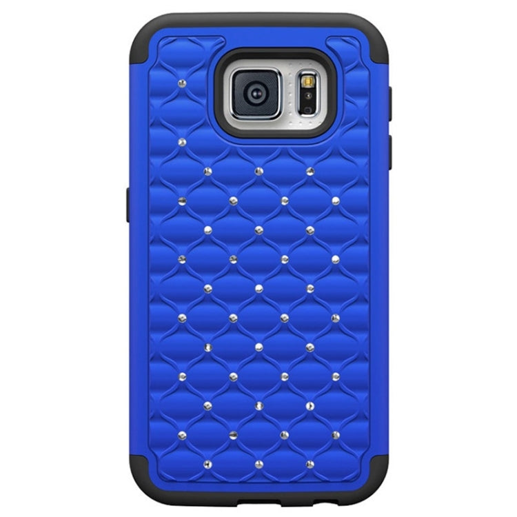 For Galaxy S6 Diamond Encrusted Plastic + TPU Combination Case