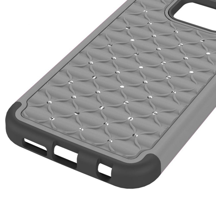 For Galaxy S6 Diamond Encrusted Plastic + TPU Combination Case
