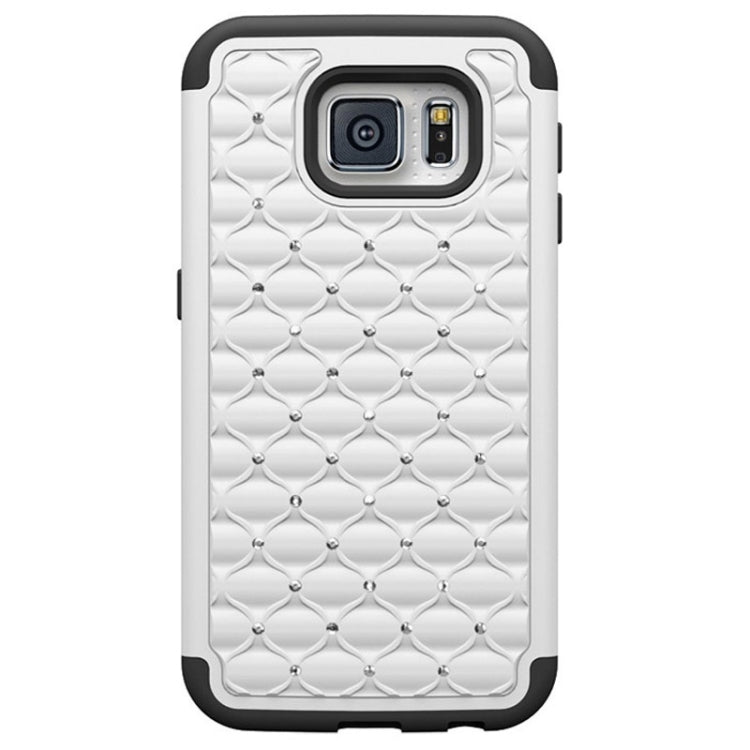 For Galaxy S6 Diamond Encrusted Plastic + TPU Combination Case