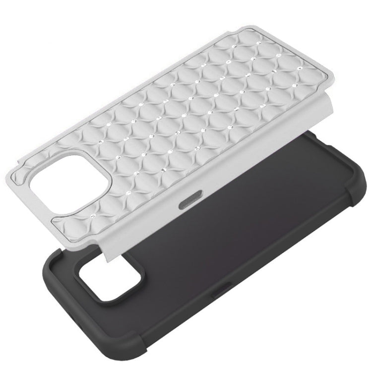 For Galaxy S6 Diamond Encrusted Plastic + TPU Combination Case