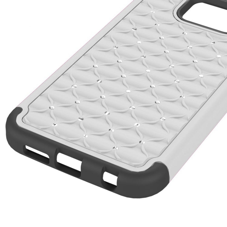 For Galaxy S6 Diamond Encrusted Plastic + TPU Combination Case