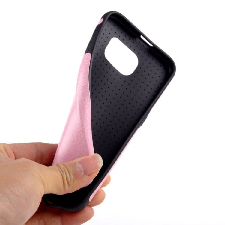 For Galaxy S6 / G920 Glossy PU Leather Cover Back Case