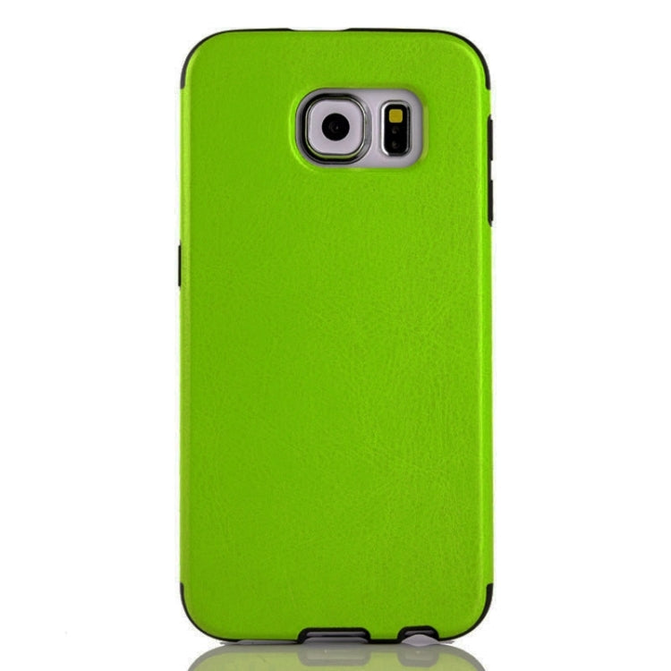 For Galaxy S6 / G920 Glossy PU Leather Cover Back Case