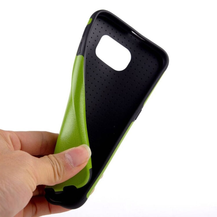 For Galaxy S6 / G920 Glossy PU Leather Cover Back Case