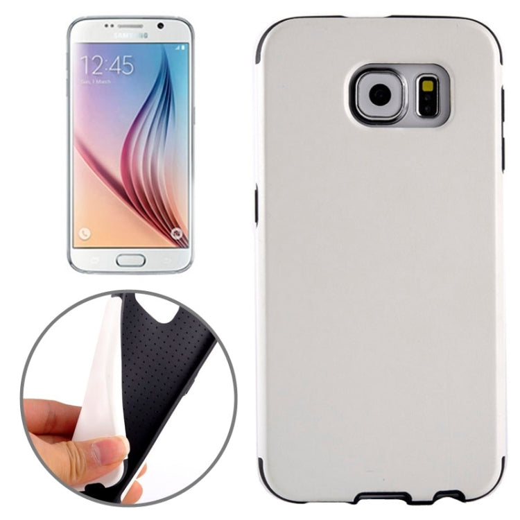 For Galaxy S6 / G920 Glossy PU Leather Cover Back Case