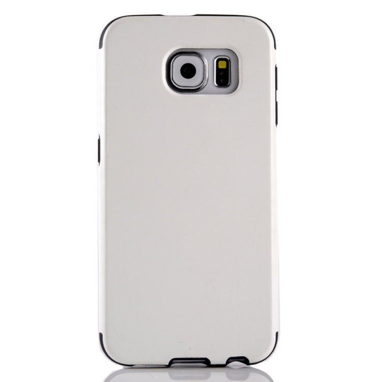 For Galaxy S6 / G920 Glossy PU Leather Cover Back Case