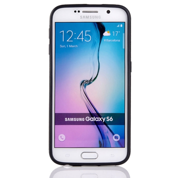 For Galaxy S6 / G920 Glossy PU Leather Cover Back Case