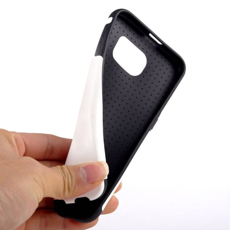 For Galaxy S6 / G920 Glossy PU Leather Cover Back Case